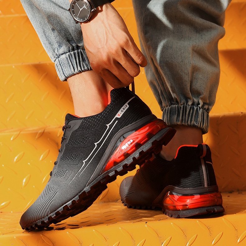 Men Orthopedic Shoes Low Top Reflective Memory Cushion Athletic Sneakers