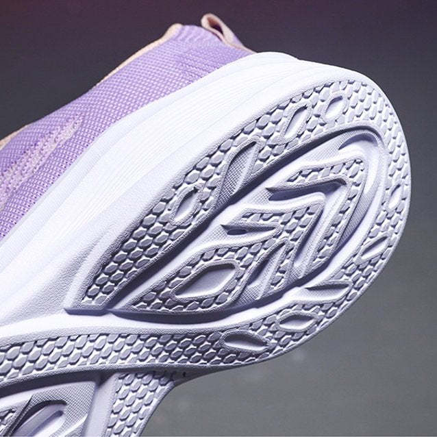 Women Orthopedic Shoes Thick Sole Gradient Colorful Sports Sneakers