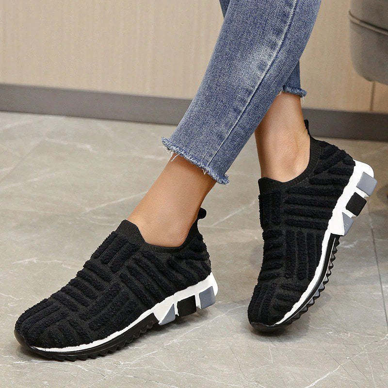 Women Orthopedic Shoes Knit Slip-on Comfy Leisure Sneakers