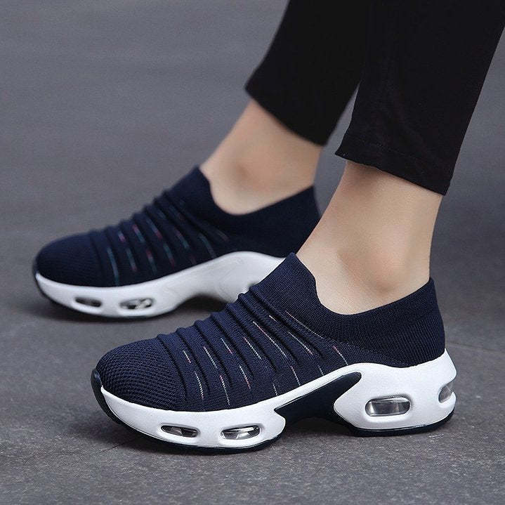 Orthopedic Shoes Women Breathable Slip-on Sneakers Air Cushion Mesh Leisure