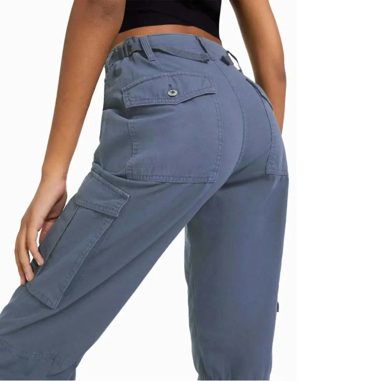 Adjustable Waist Cargo Pants