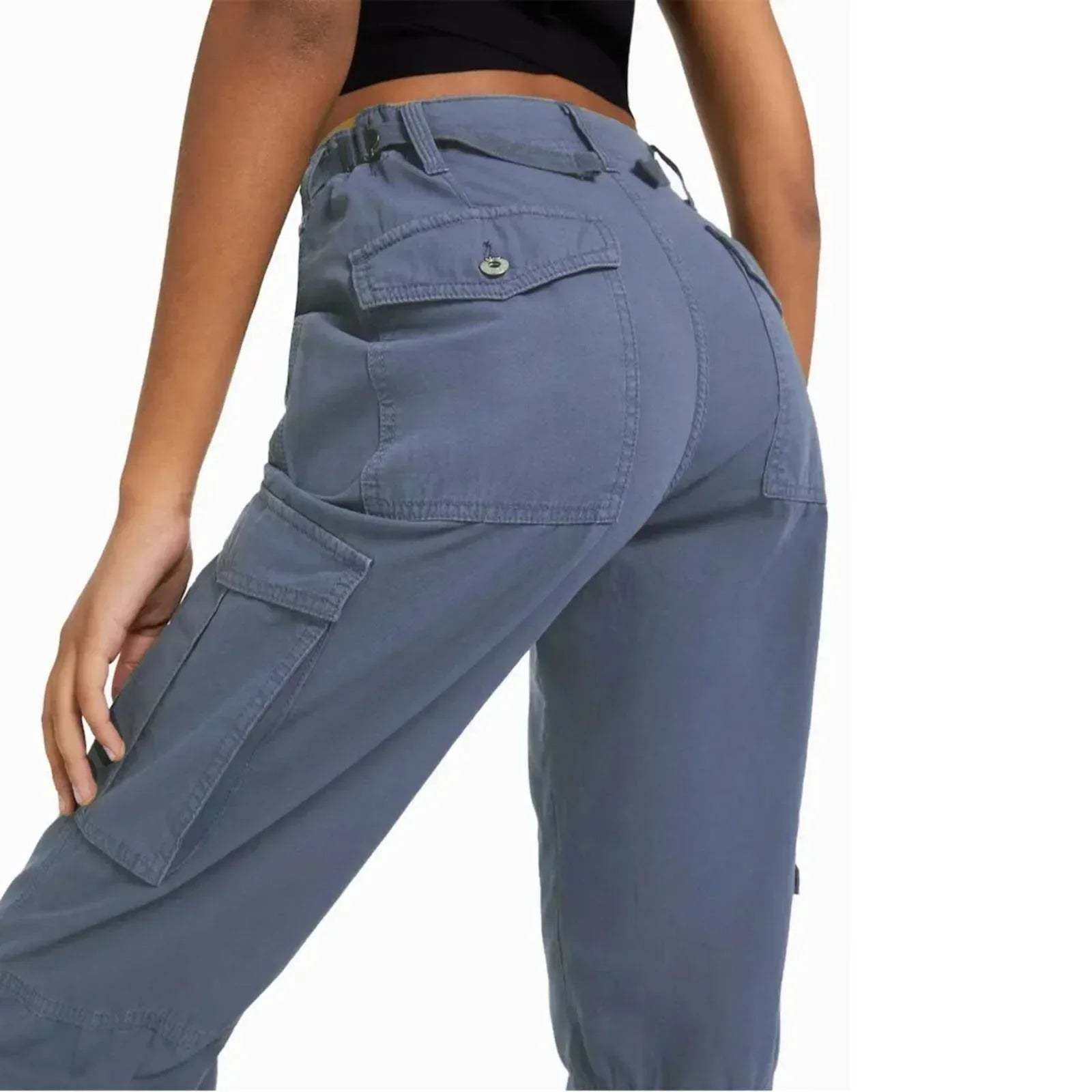 Adjustable Waist Cargo Pants