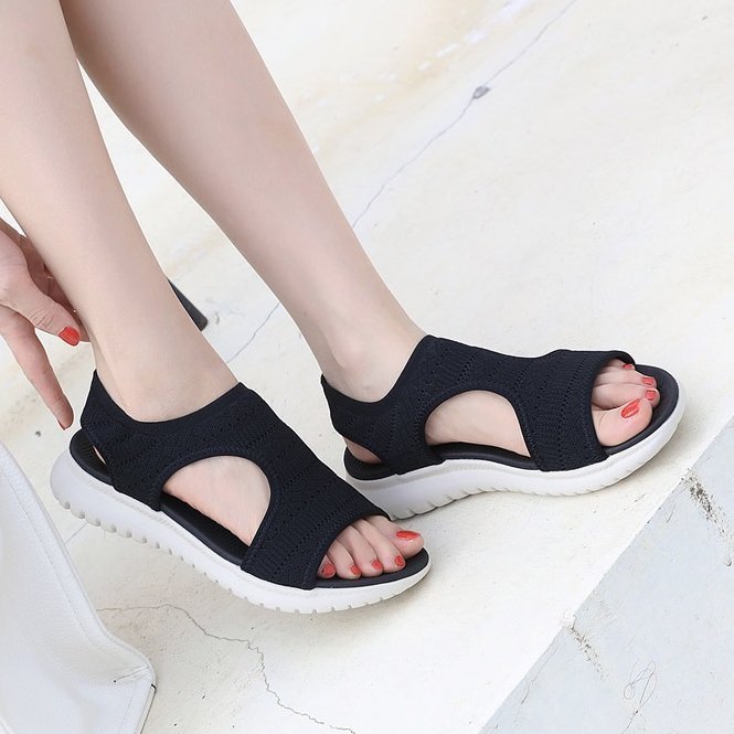 Women Walking Orthopedic Sandals Mesh Hollow Out Trendy Summer Sandals