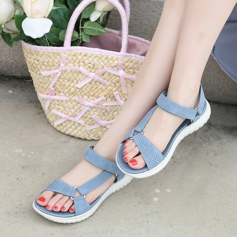 Orthopedic Sandals For Women EVA Foldable Sole Velcro Arch Support Summer Fashion