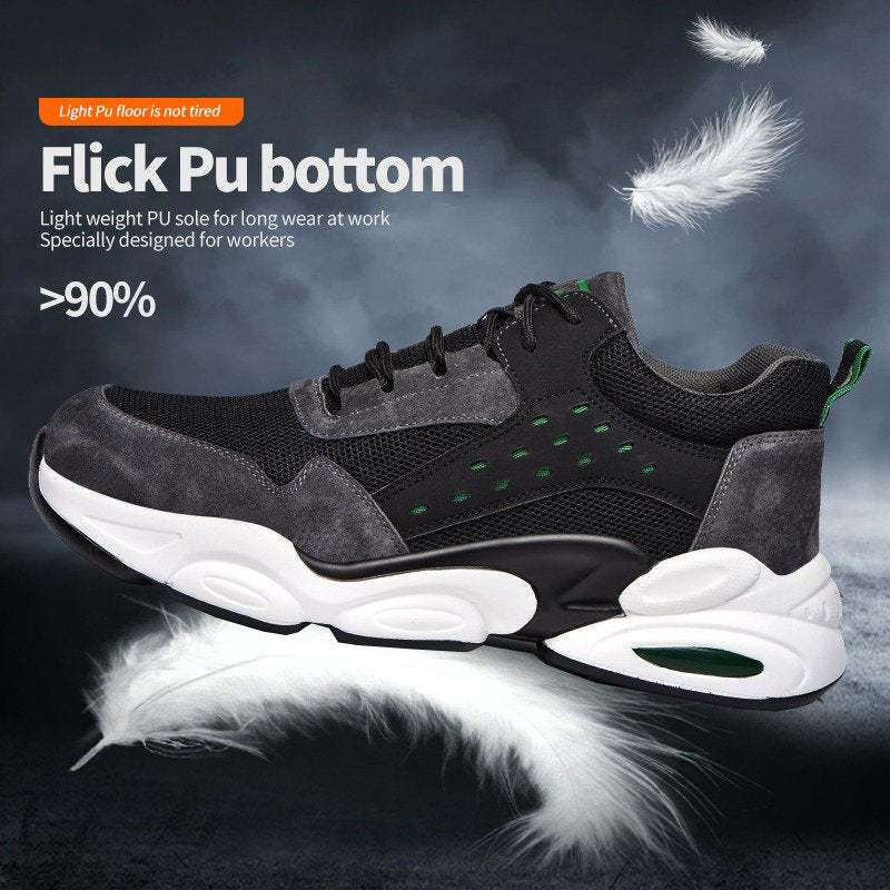 Orthopedic Shoes For Men Anti-smashing Safety Sneakers Steel Head Trendy