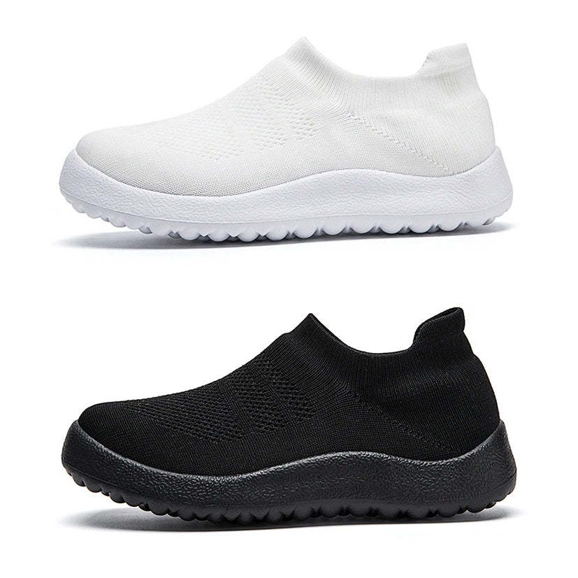 Orthopedic Shoes Women Breathable Wear-resistant Slip-ons Wowen Mesh Elegant Summer