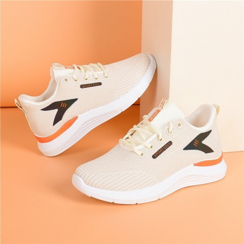Women Platform Orthopedic Shoes Deodorization Mesh Lace-up Walking Sneakers