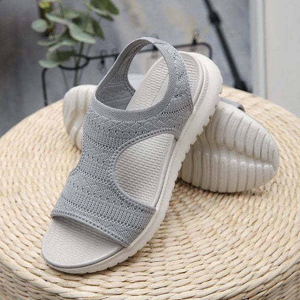 Women Walking Orthopedic Sandals Mesh Hollow Out Trendy Summer Sandals