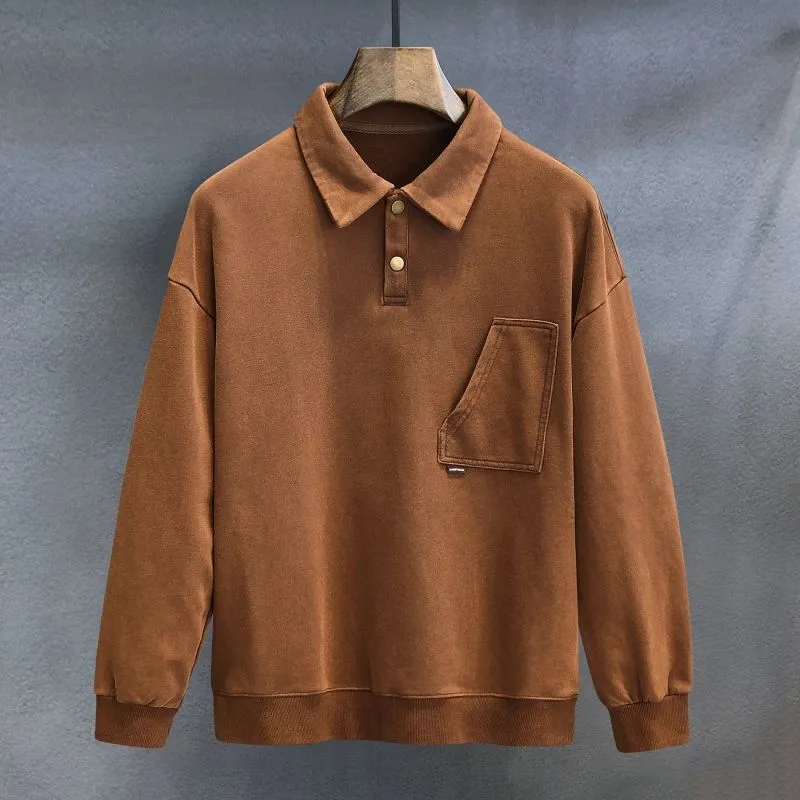 Men's Warm Winter Polo Knit Sweater