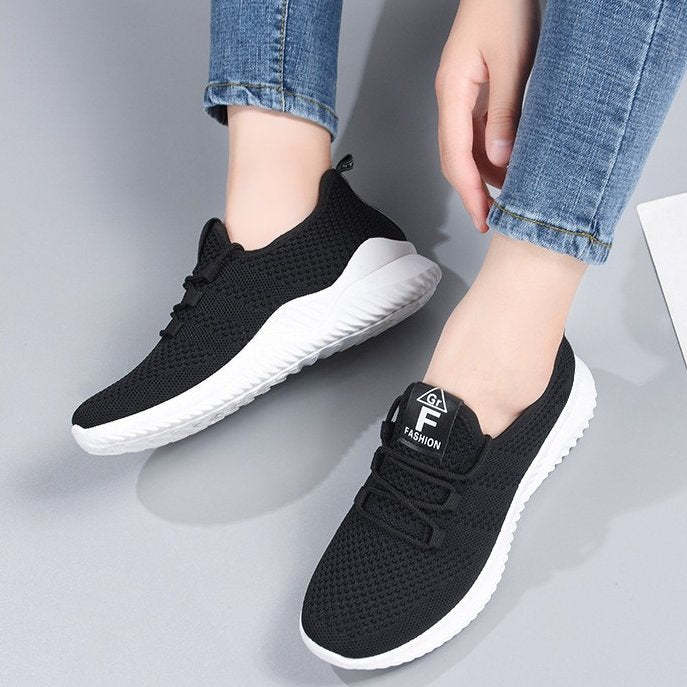 Women Orthopedic Shoes Comfy Elastic Mesh Round Toe Running Sneakers