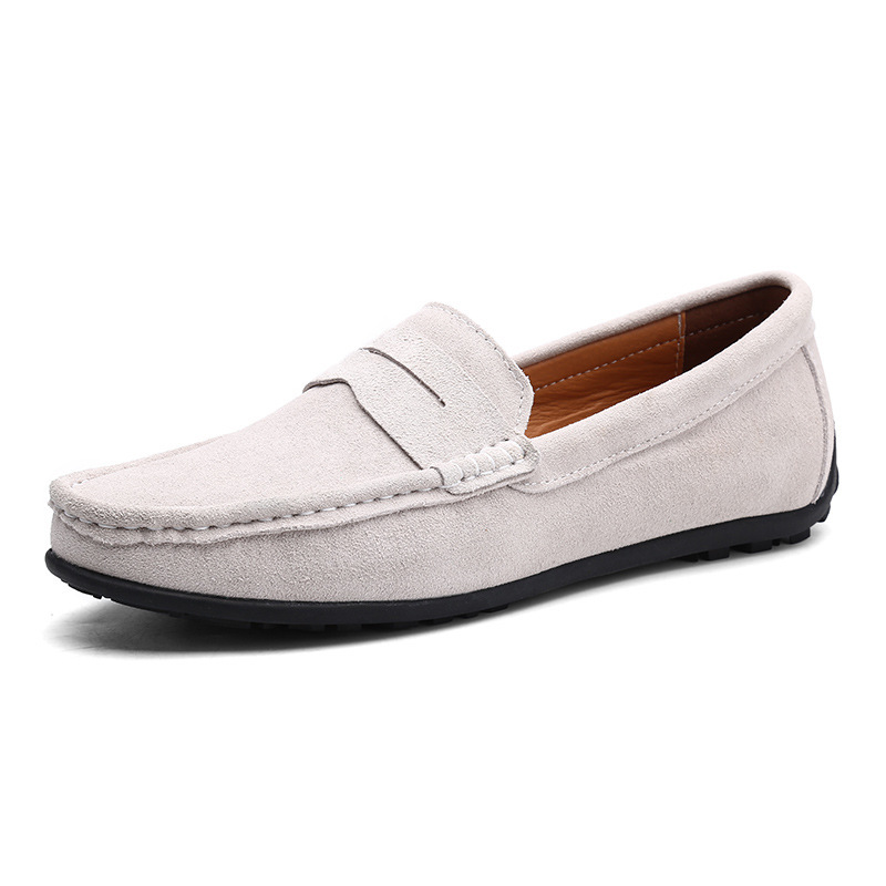 Orthopedic Mens Shoes Arch Support Breathable Anti Slip Fashion Genuine Leather Loafers Slip On