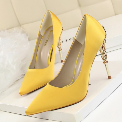 High-heeled Women's Autumn Satin Women's Shoes