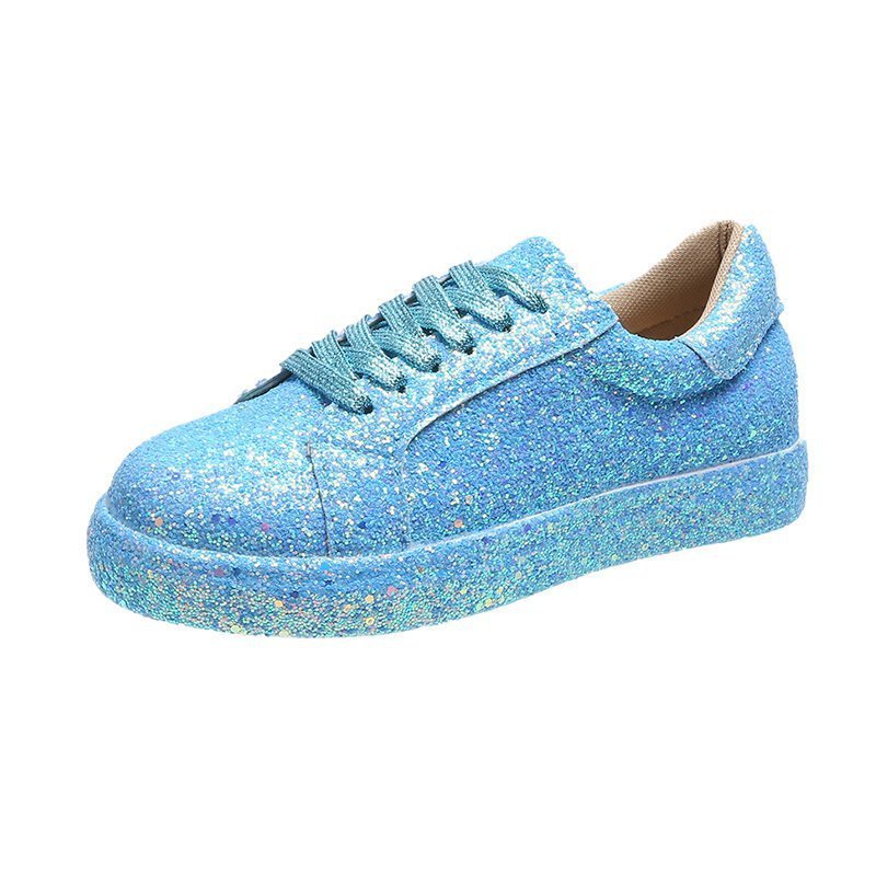 Fashion Glitter Rhinestone Sneakers Women's Shiny Casual Shoes
