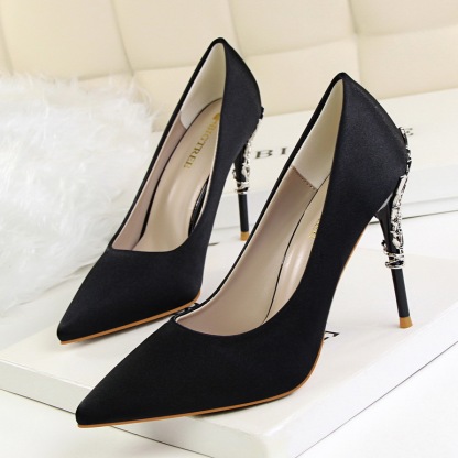 High-heeled Women's Autumn Satin Women's Shoes