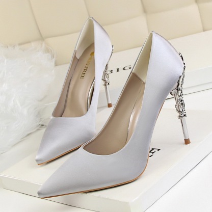 High-heeled Women's Autumn Satin Women's Shoes