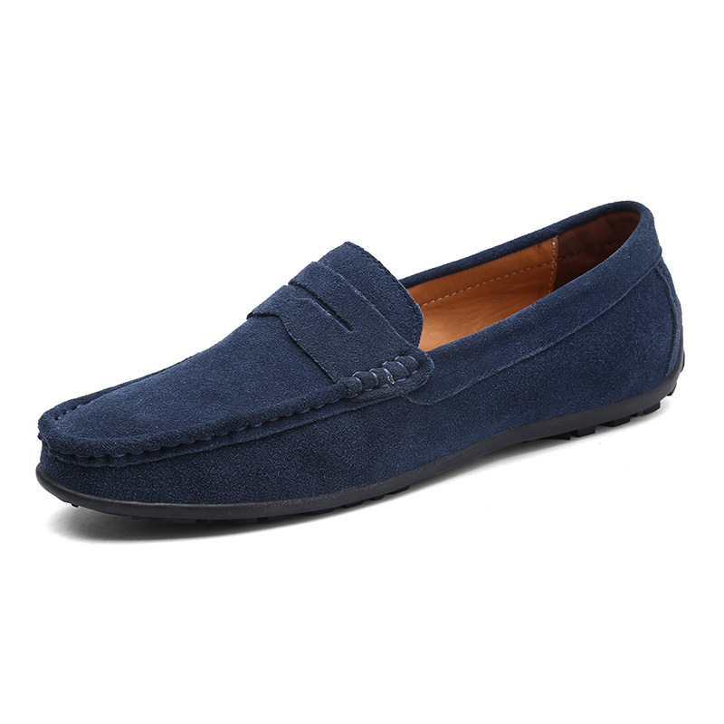 Orthopedic Mens Shoes Arch Support Breathable Anti Slip Fashion Genuine Leather Loafers Slip On