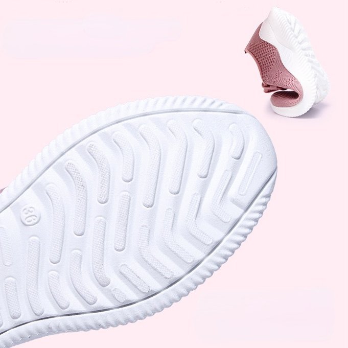 Women Orthopedic Shoes Comfy Elastic Mesh Round Toe Running Sneakers