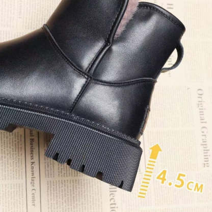 Orthopedic Women Ankle Boots Arch Support Plush Warm Waterproof Wide Toe-box