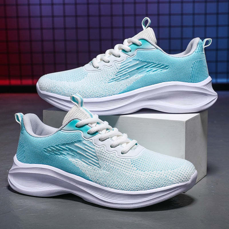 Women Orthopedic Shoes Thick Sole Gradient Colorful Sports Sneakers