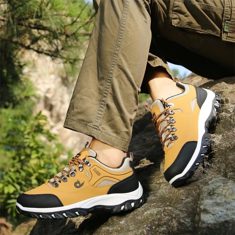 Men Orthopedic Shoes Anti-collision Anti-slip Rubber Hiking Sneakers