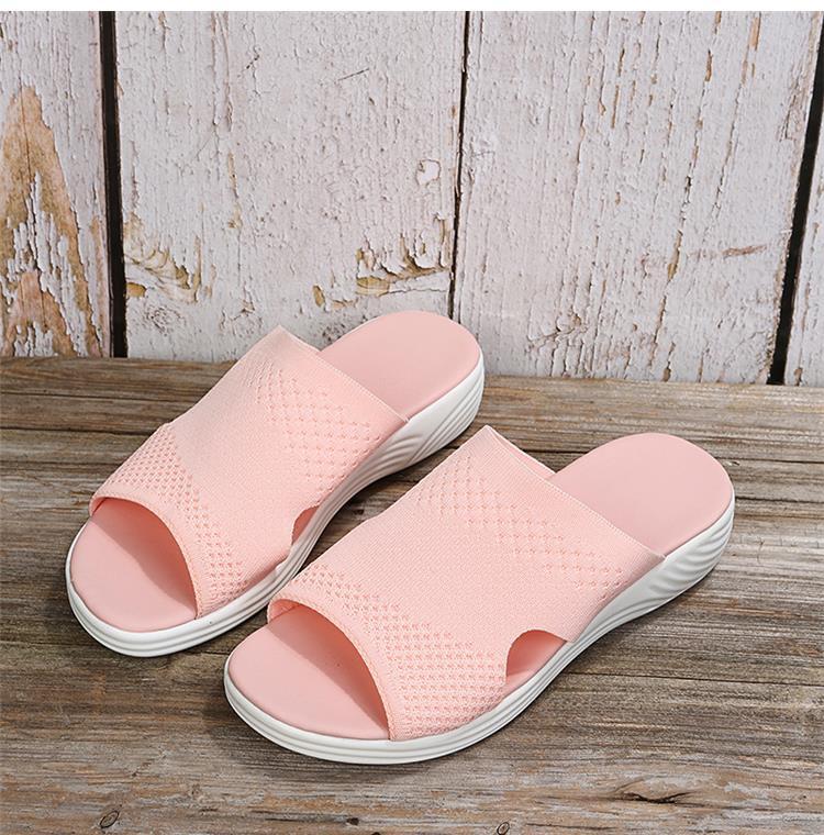 Easy Step Wedge Platform Sandals for Wide Feet