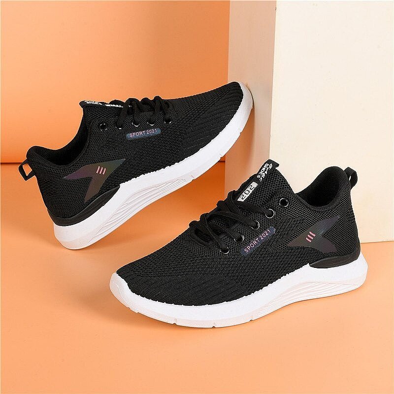 Women Platform Orthopedic Shoes Deodorization Mesh Lace-up Walking Sneakers