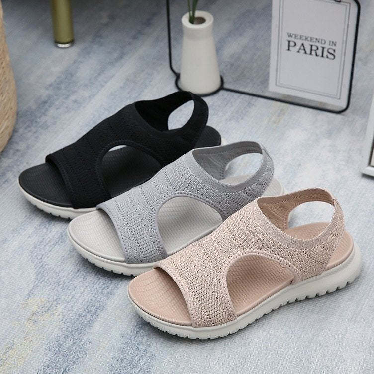 Women Walking Orthopedic Sandals Mesh Hollow Out Trendy Summer Sandals