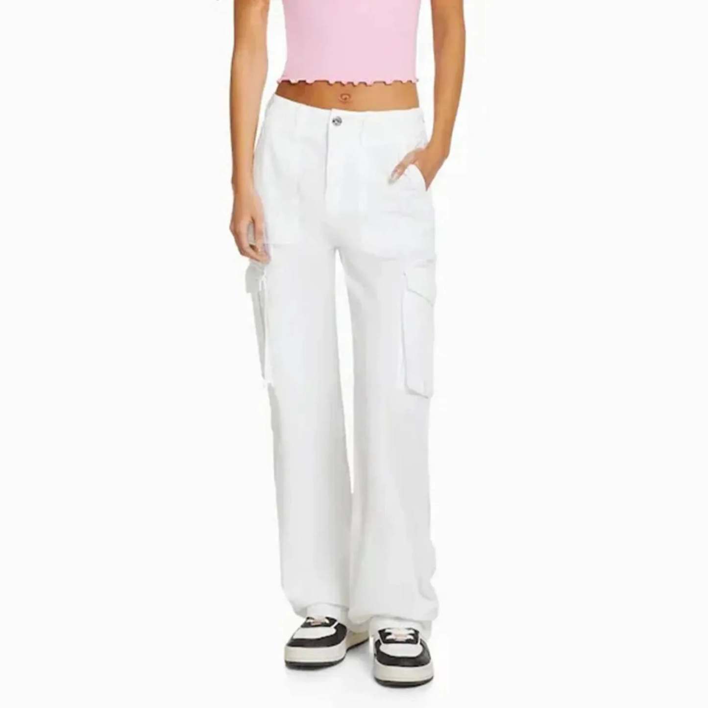 Adjustable Waist Cargo Pants