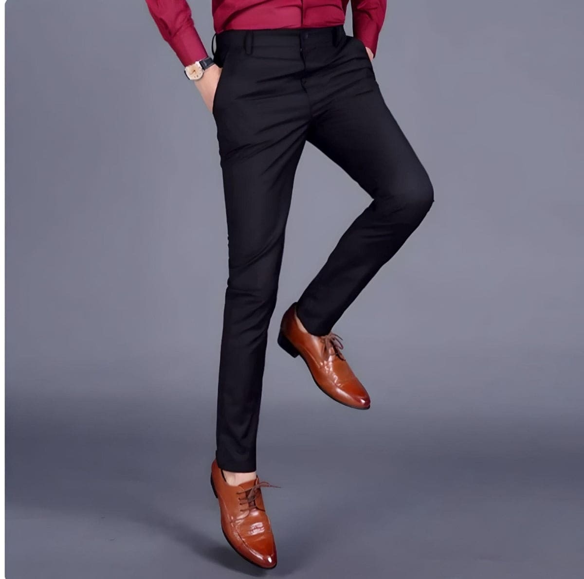 Stretchable Office Trousers For Men