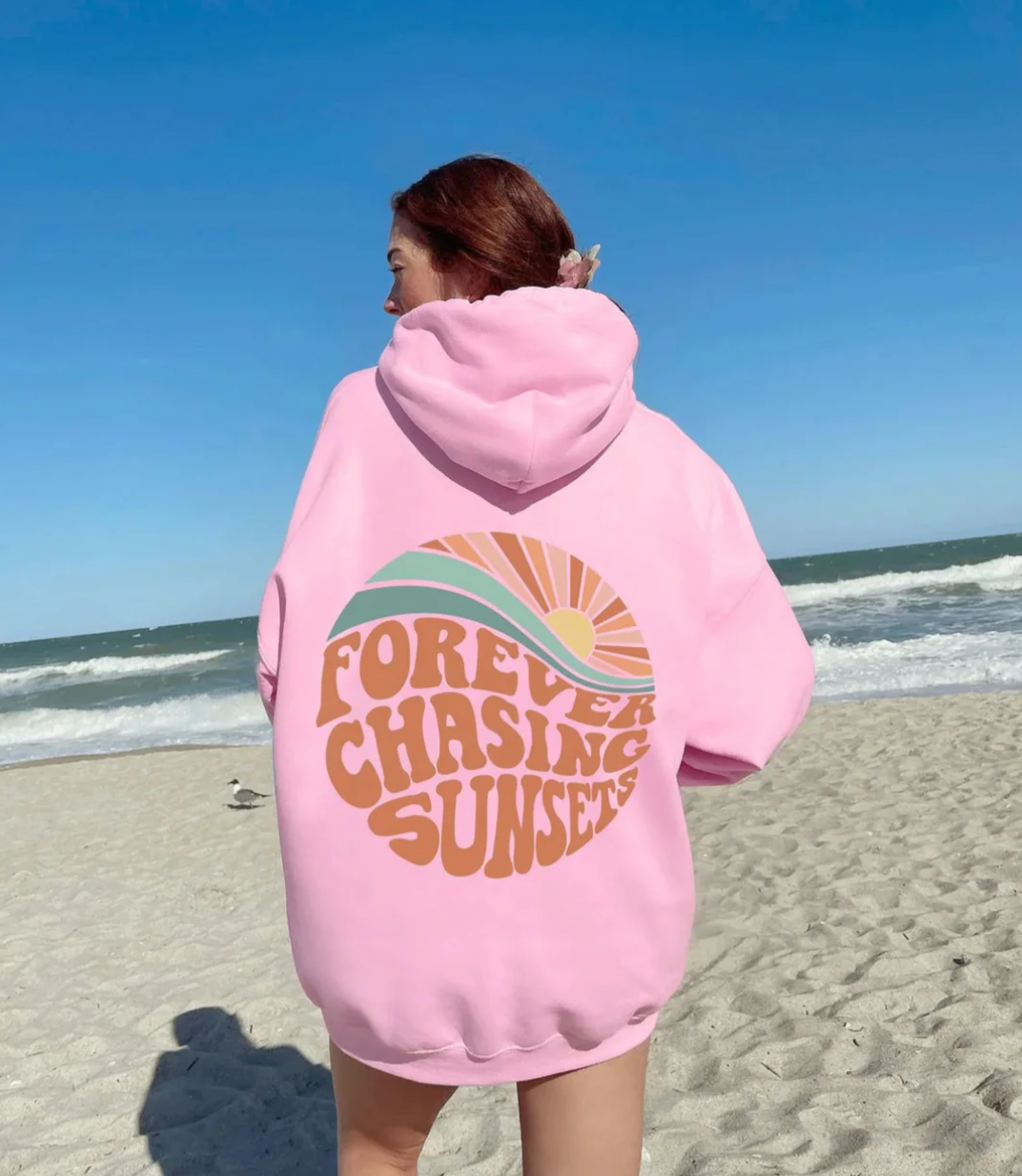 Stylish hoodie "Forever Chasing Sunsets