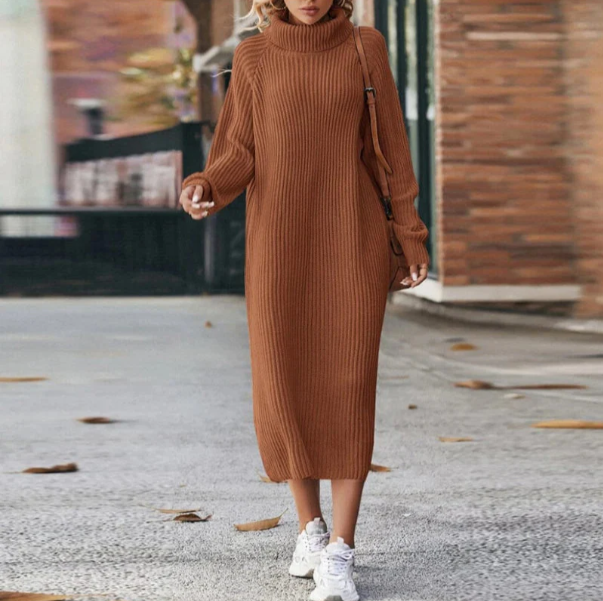 Women's Cozy Knitted Long Dress