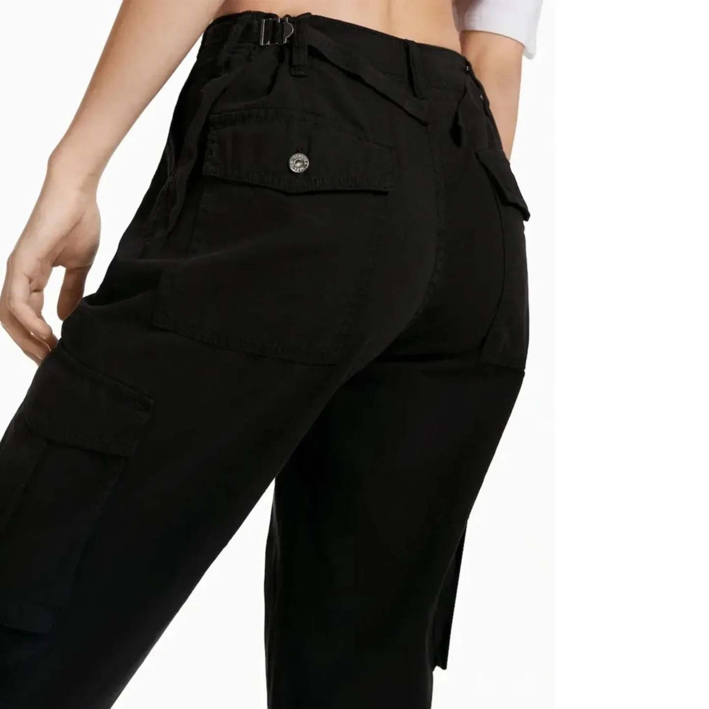Adjustable Waist Cargo Pants