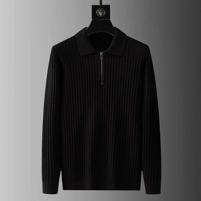 Luxury Shirt Sweater with Zip for Men