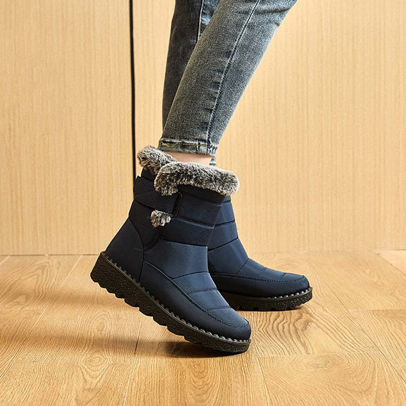 Orthopedic Women Boots Pain Relief Warm WaterProof High Top Boots