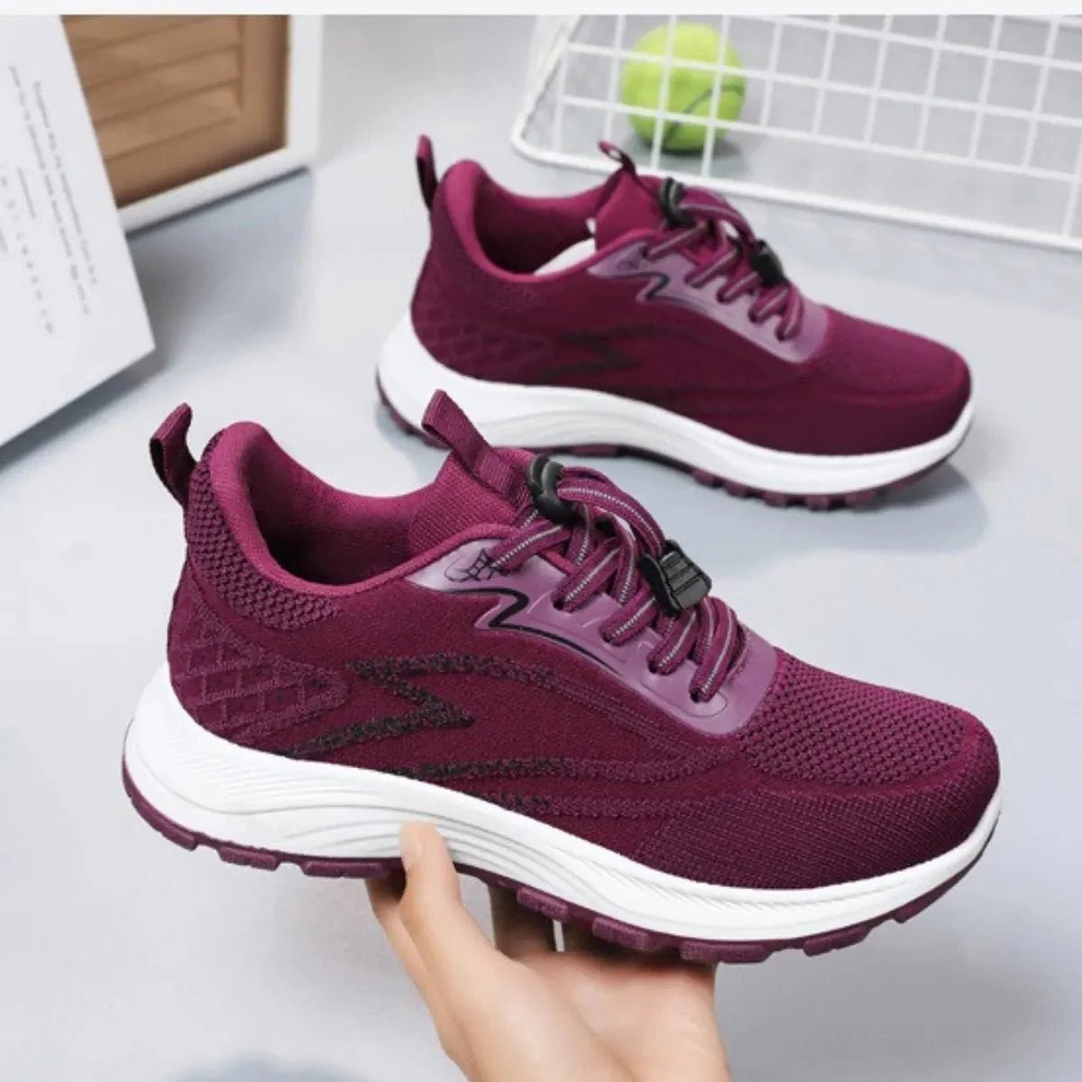 No-Tie Cushion Walking shoes