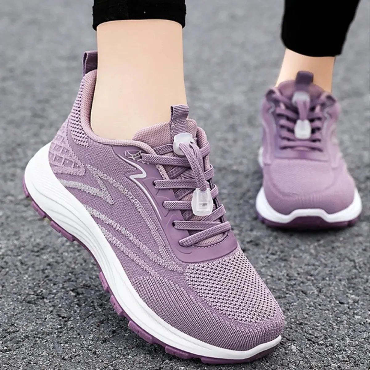 No-Tie Cushion Walking shoes