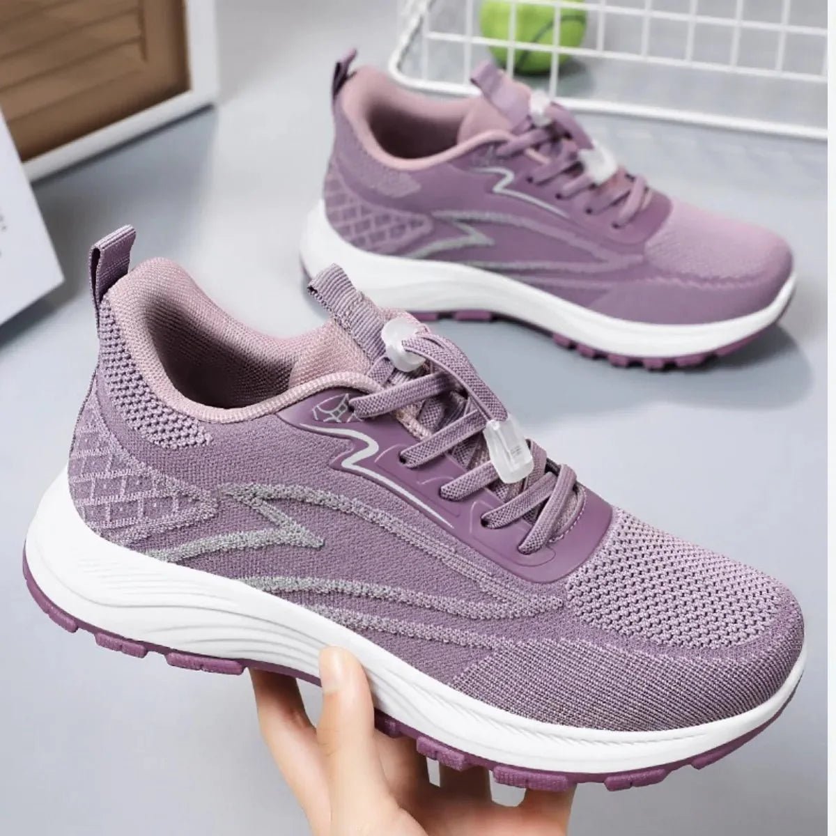 No-Tie Cushion Walking shoes