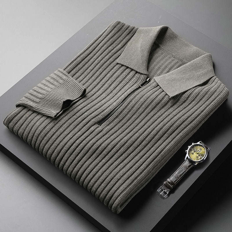 Luxury Shirt Sweater with Zip for Men