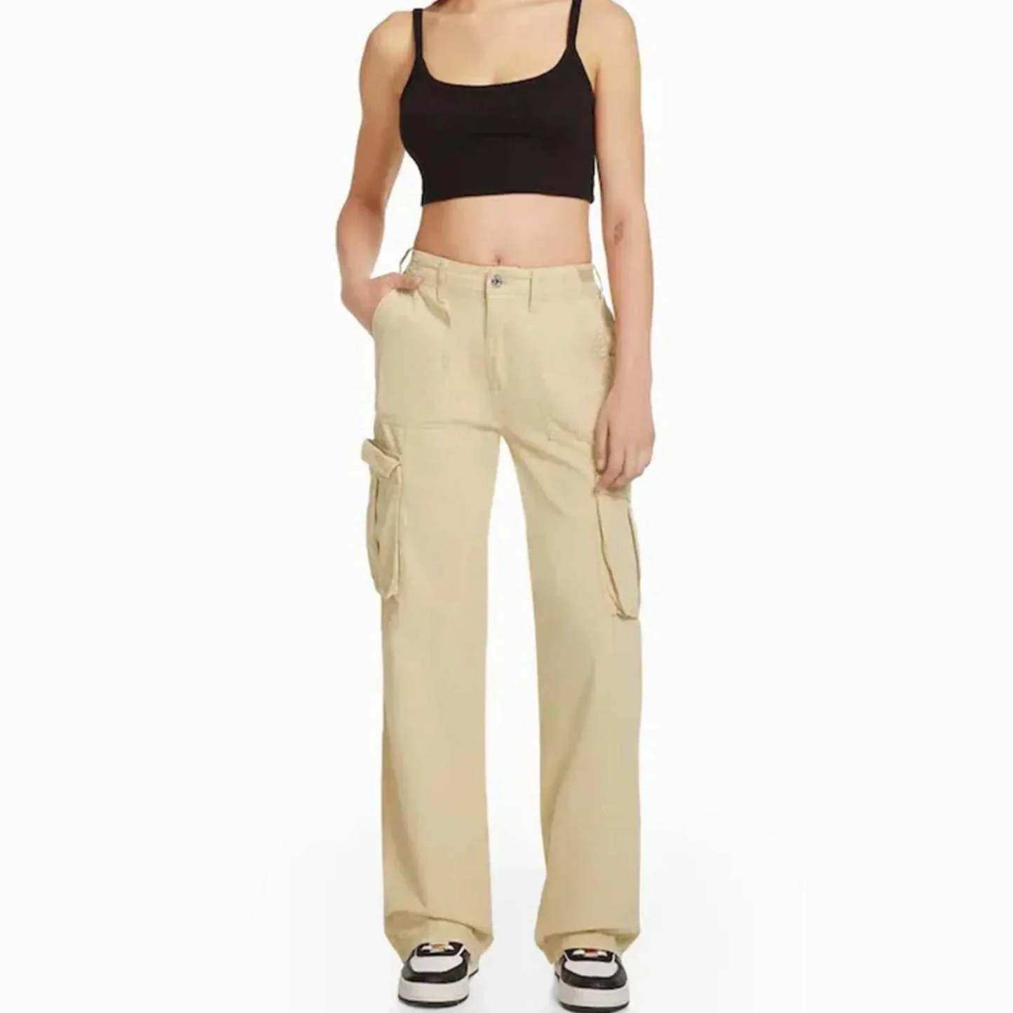 Adjustable Waist Cargo Pants
