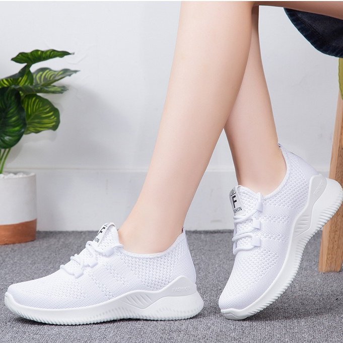 Women Orthopedic Shoes Comfy Elastic Mesh Round Toe Running Sneakers