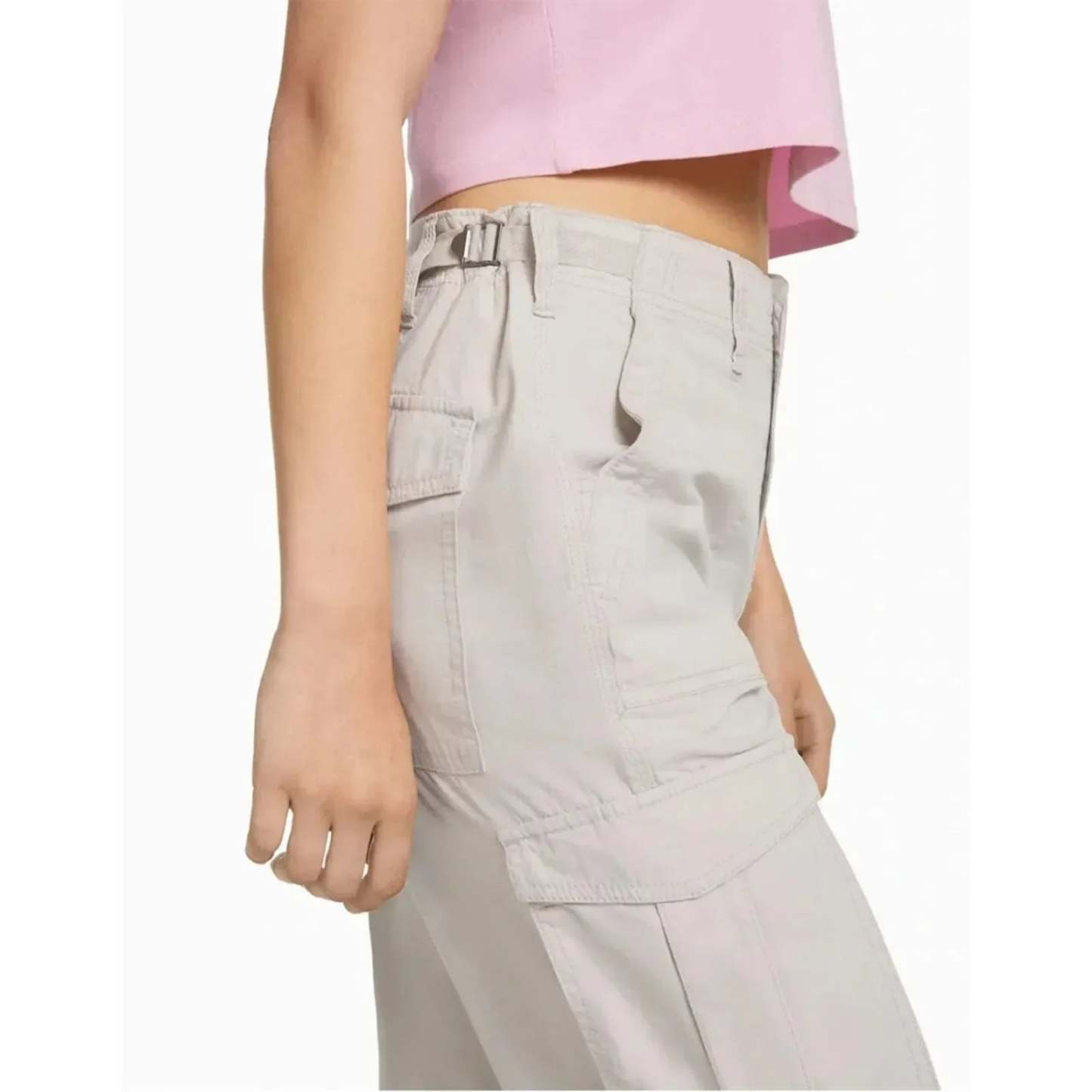 Adjustable Waist Cargo Pants