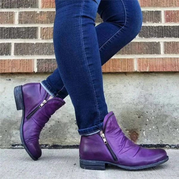 Cozy Colorful Ankle Winter Boots
