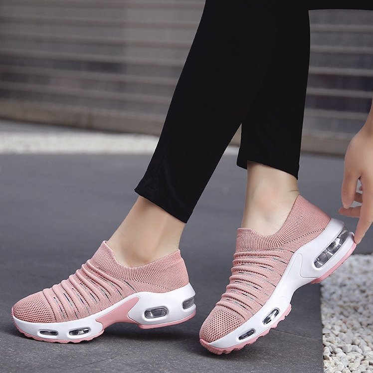 Orthopedic Shoes Women Breathable Slip-on Sneakers Air Cushion Mesh Leisure