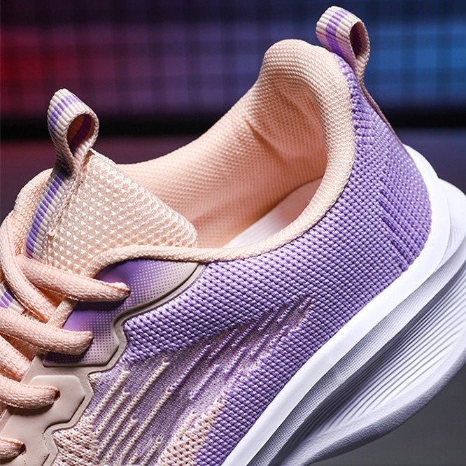 Women Orthopedic Shoes Thick Sole Gradient Colorful Sports Sneakers