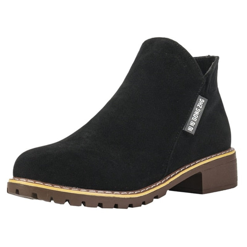 Orthopedic Women Ankle Boots Suede Warm Zipper NonSkid Fashion Designed