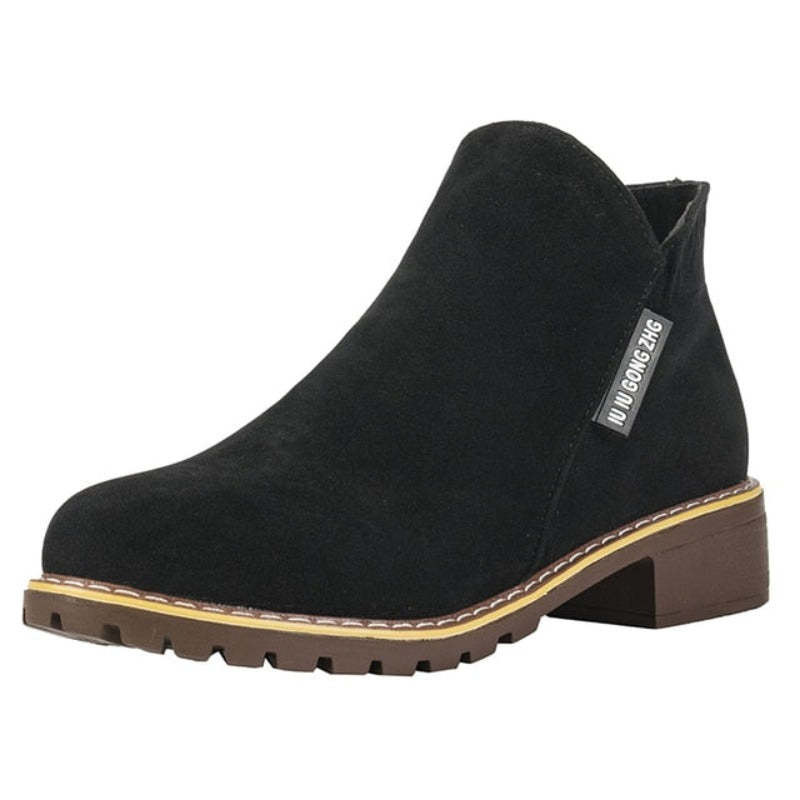 Orthopedic Women Ankle Boots Suede Warm Zipper NonSkid Fashion Designed