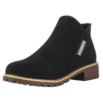Orthopedic Women Ankle Boots Suede Warm Zipper NonSkid Fashion Designed