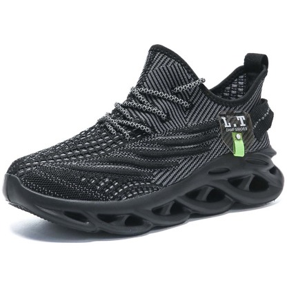 Men's mesh fly knit breathable casual fashion running shoes sneakers