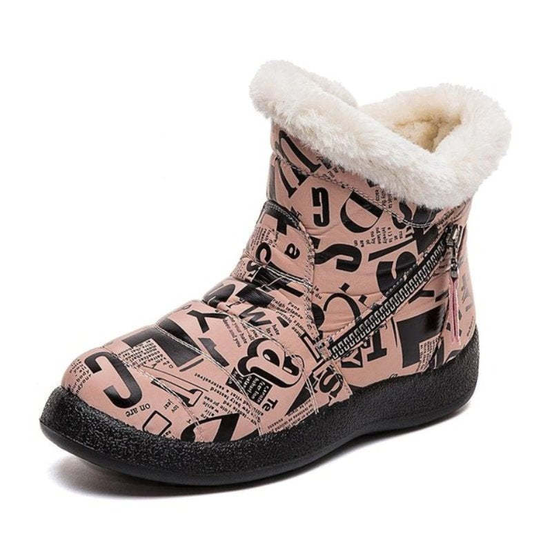 Women Warm Winter Boots Waterproof Furred Collar Orthopedic Shoes