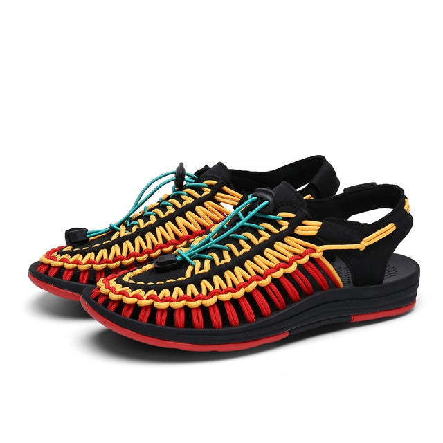 Men Orthopedic Sandals Weaving Non-shock Unique Summer